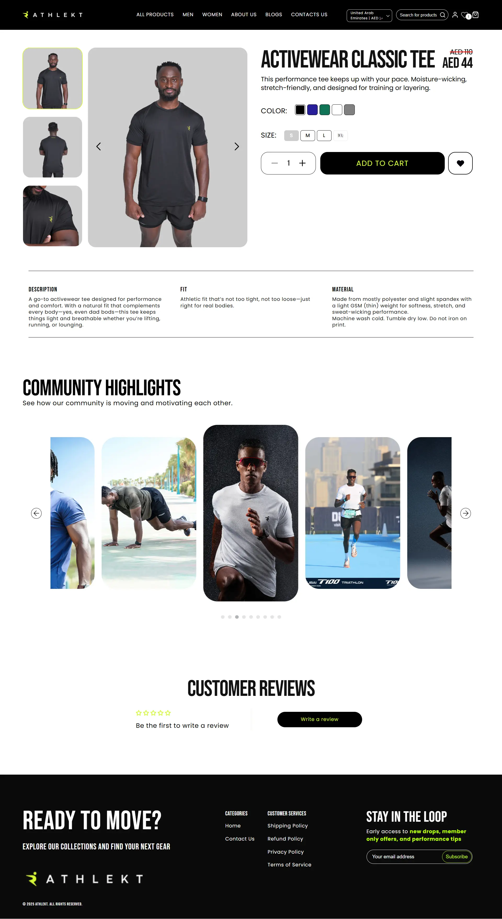 Athlekt Product Page